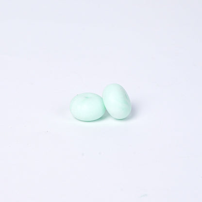 Spot 14mm Small Abacus Beads Food Grade Silicone Beads DIY Men's and Women's Jewelry Necklaces Oval Beads Wholesale #51-93