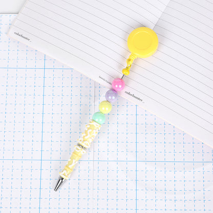 Retractable creative DIY hand-painted bead pen painted cream pen multi-color rotating neutral ballpoint pen