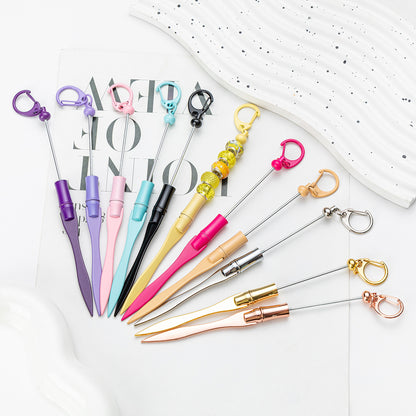 Spot DIY beaded letter opener multi-functional metal paper cutter keychain outdoor portable letter opener wholesale