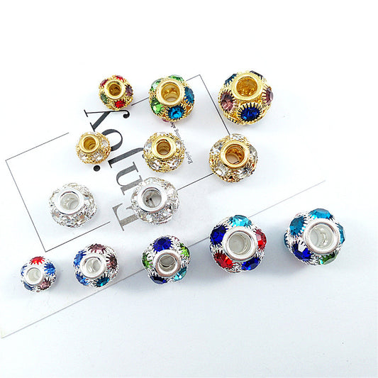 14mm Rhinestone Flower Ball DIY Jewelry Accessories Rhinestone Flower Ball Accessories Bracelet Bead Separation Craft Loose Bead Accessories