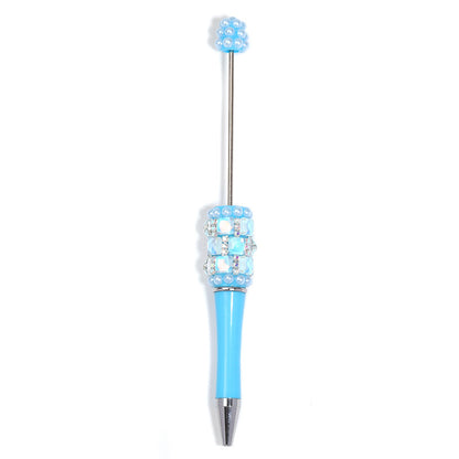 Spot wholesale DIY streamer glass drill ball pen ins high value handmade patch creative multi-color ballpoint pen