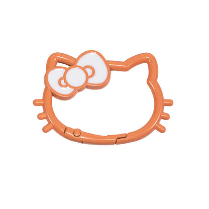 34.5*49.5mm Paint Color Spring Buckle Opening Ring KT Cat Spring Ring Keychain DIY Accessories Alloy