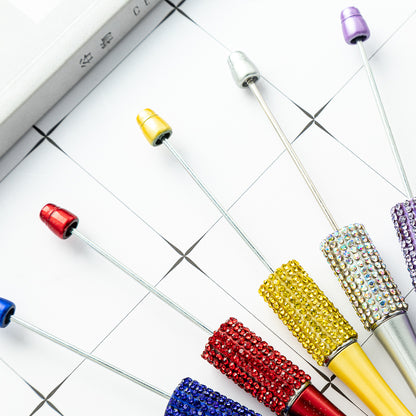 New diamond bead pen spot wholesale creative hand sticker diamond bead pen multi-color bag diamond ballpoint pen
