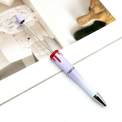 New DIY bloodprint bead pen, creative Halloween Christmas bloodprint hand-painted modeling ballpoint pen spot wholesale