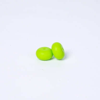 Spot 14mm Small Abacus Beads Food Grade Silicone Beads DIY Men's and Women's Jewelry Necklaces Oval Beads Wholesale