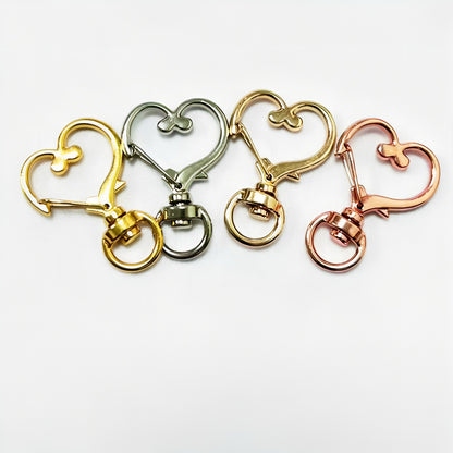 35*24mm Love Buckle Peach Heart Spring Buckle Luggage Accessories Accessories Pendant Zinc Alloy Hook Buckle Heart Keychain Pendant