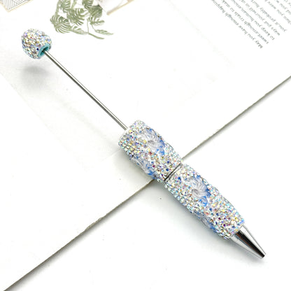 New luminous full diamond bead pen DIY luminous full diamond pen heavy industry advanced rhinestone pen ballpoint pen manufacturer wholesale