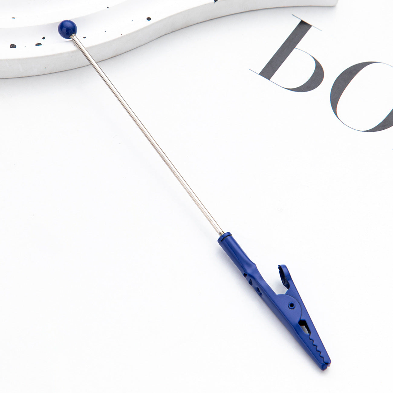 DIY Beaded Business Card Clip Metal Toothed Crocodile Note Clip Desktop Memo Message Clip Card Clip Spot Wholesale