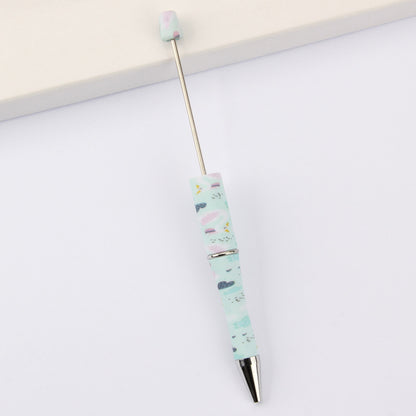 DIY bead pen printing pattern creative plastic beading puzzle leopard print floral cow tiger pattern bead pen wholesale