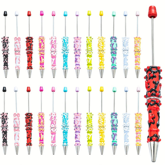 Creative cream glue hand-painted bead pen DIY hand-painted oil ballpoint pen Macaron cream cute pen spot