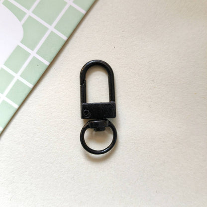 32*12mm Candy Color Paint Zinc Alloy Door Buckle Rotating Fast Hanging Shrimp Lobster Buckle Keychain Bag Doll Buckle Accessories