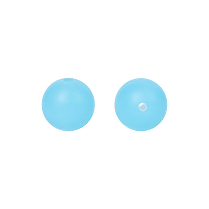 9 Mm Food Grade Silicone Beads Colored Round Loose Beads Handmade DIY Beaded Bracelet Pacifier Chain Accessories Spot Wholesale