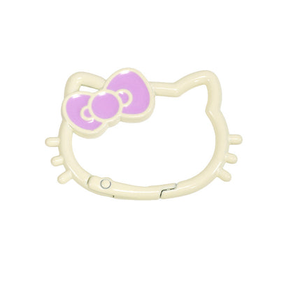 34.5*49.5mm Paint Color Spring Buckle Opening Ring KT Cat Spring Ring Keychain DIY Accessories Alloy