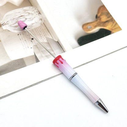 New DIY bloodprint bead pen, creative Halloween Christmas bloodprint hand-painted modeling ballpoint pen spot wholesale