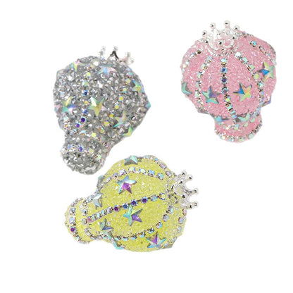 TK new diamond-encrusted vertical hole hot air balloon loose beads DIY mobile phone chain keychain bead pen necklace bead accessories