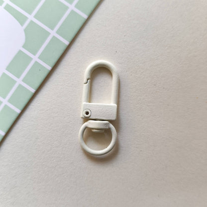 32*12mm Candy Color Paint Zinc Alloy Door Buckle Rotating Fast Hanging Shrimp Lobster Buckle Keychain Bag Doll Buckle Accessories
