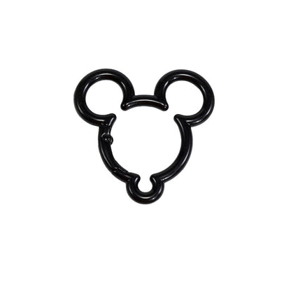 44*44mm Violent Bear Spring Buckle Open Ring Mickey Spring Ring Keychain Jewelry DIY Accessories Alloy Connecting Ring