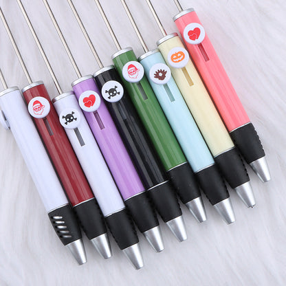 Creative DIY beaded ballpoint pen, Halloween, Christmas, Valentine's Day holiday gift pen beaded cute pen wholesale