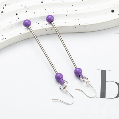 Spot DIY beaded earrings wholesale irregular gravel beaded earrings creative simple women handmade DIY earrings