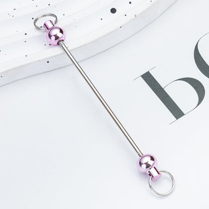 Creative new DIY beaded pole spot gradual change color color beaded keychain pole accessories pendant wholesale