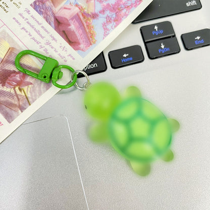 Cute Sanrio printed turtle keychain ins girlfriend schoolbag bag gift pendant car key pendant