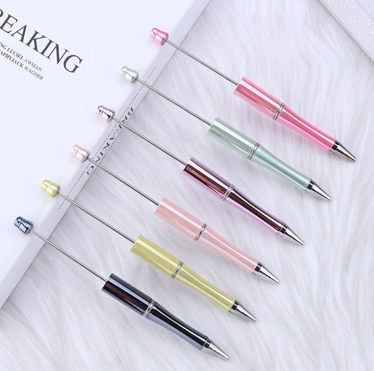 New UV electroplated bead pen multi-color spinning ballpoint pen business office gift pen cross-border hot-selling spot wholesale