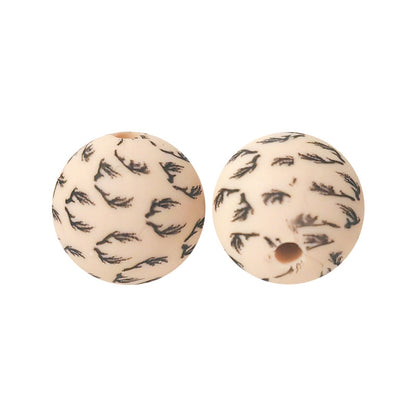15mm Silicone Beads Water Transfer Beads DIY Jewelry Bead Pen Loose Beads Wholesale #251-285