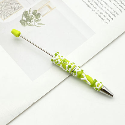 Creative cream glue hand-painted bead pen DIY hand-painted oil ballpoint pen Macaron cream cute pen spot