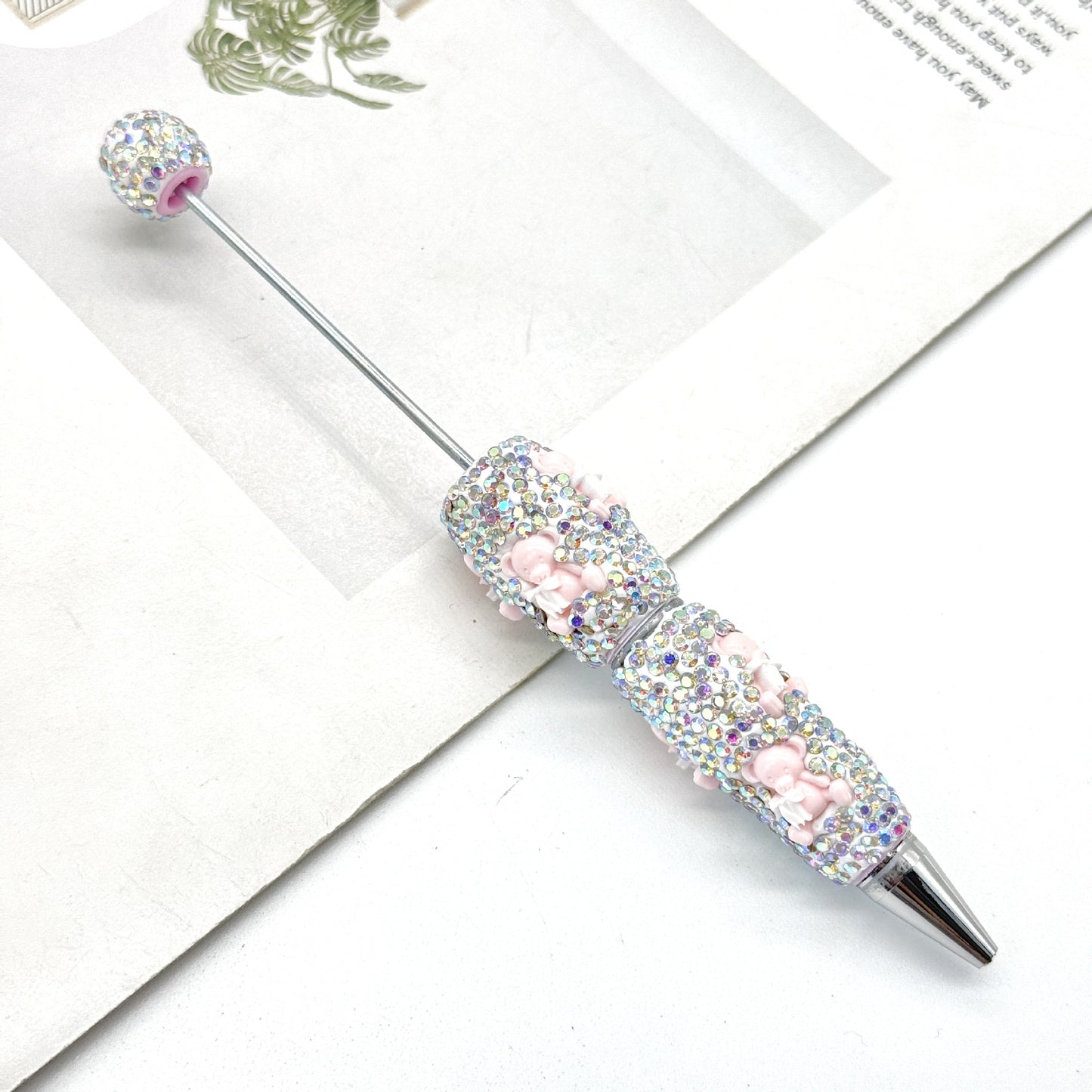New luminous full diamond bead pen DIY luminous full diamond pen heavy industry advanced rhinestone pen ballpoint pen manufacturer wholesale