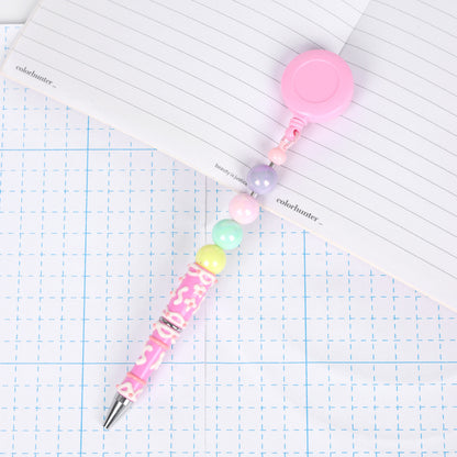 Retractable creative DIY hand-painted bead pen painted cream pen multi-color rotating neutral ballpoint pen