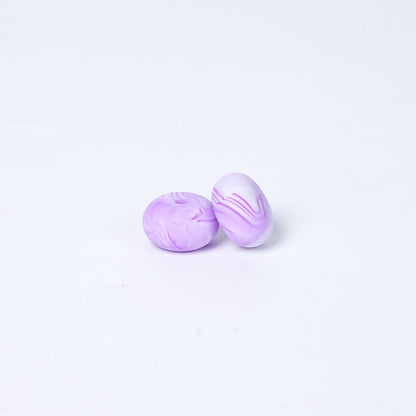 Spot 14mm Small Abacus Beads Food Grade Silicone Beads DIY Men's and Women's Jewelry Necklaces Oval Beads Wholesale #51-93