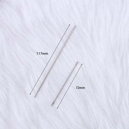 DIY bead pen special extended replacement wire, stainless steel rod with thread personalized bead pen wear bead wire