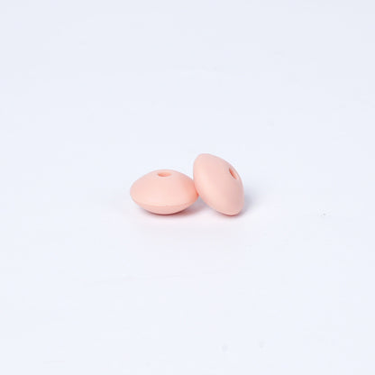 Spot Silicone Beads European and American Jewelry 12mm Small Beads DIY Necklace Beaded Oval Lentil Loose Beads Wholesale