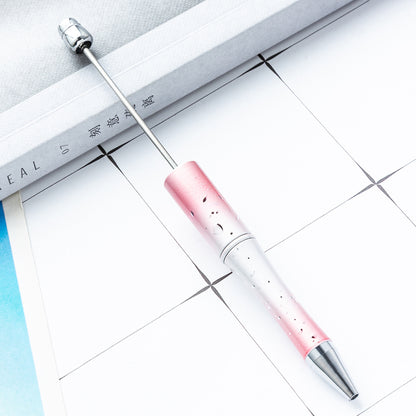New DIY starry sky bead pen UV electroplating beaded ballpoint pen starry sky sequins gradual change bead pen manufacturers wholesale