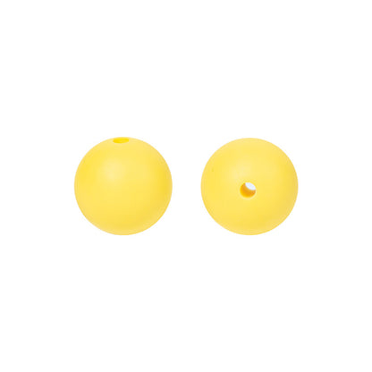 9 Mm Food Grade Silicone Beads Colored Round Loose Beads Handmade DIY Beaded Bracelet Pacifier Chain Accessories Spot Wholesale