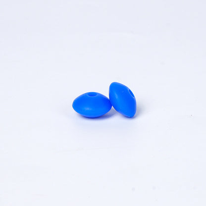 Spot Silicone Beads European and American Jewelry 12mm Small Beads DIY Necklace Beaded Oval Lentil Loose Beads Wholesale #51-100