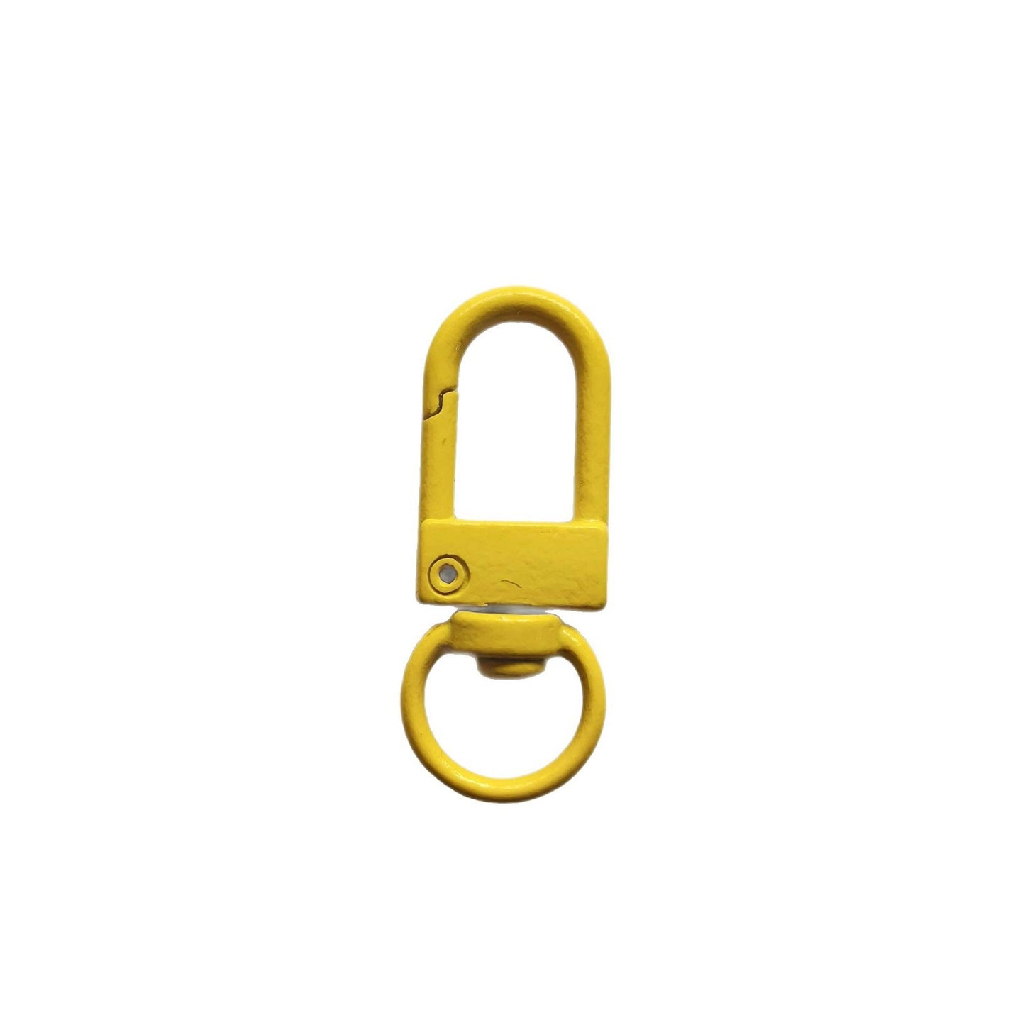 32*12mm Candy Color Paint Zinc Alloy Door Buckle Rotating Fast Hanging Shrimp Lobster Buckle Keychain Bag Doll Buckle Accessories