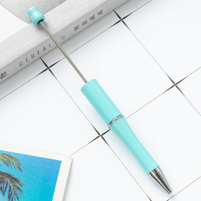 Bead pen, spot wholesale creative DIY plastic bead pen ballpoint pen printable plastic bead pen