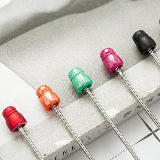 Bead pen, spot wholesale creative DIY plastic bead pen ballpoint pen printable plastic bead pen