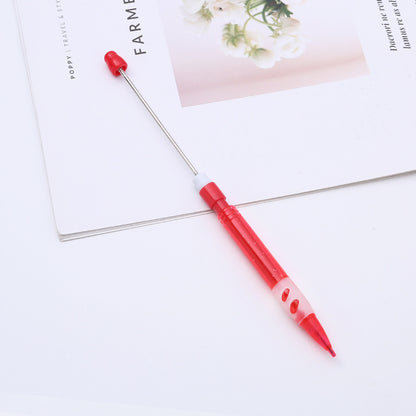 ABS plastic beaded pencil 0.5 free sharpening pencil DIY continuous lead automatic pencil student writing gift wholesale