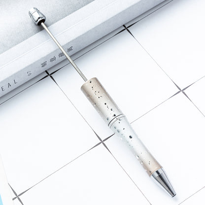 New DIY starry sky bead pen UV electroplating beaded ballpoint pen starry sky sequins gradual change bead pen manufacturers wholesale