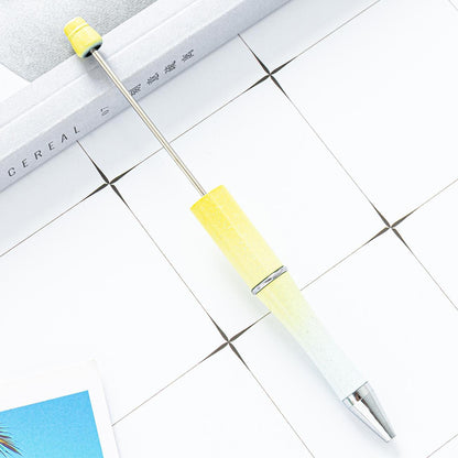 Bead pen, spot wholesale creative DIY plastic bead pen ballpoint pen printable plastic bead pen