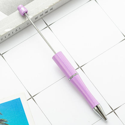 Bead pen, spot wholesale creative DIY plastic bead pen ballpoint pen printable plastic bead pen