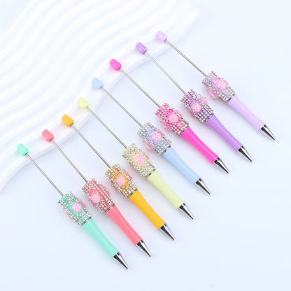 DIY turtle broken diamond bead pen Internet celebrity turtle dream turtle super cute turtle diamond pen bead round bead cute pen