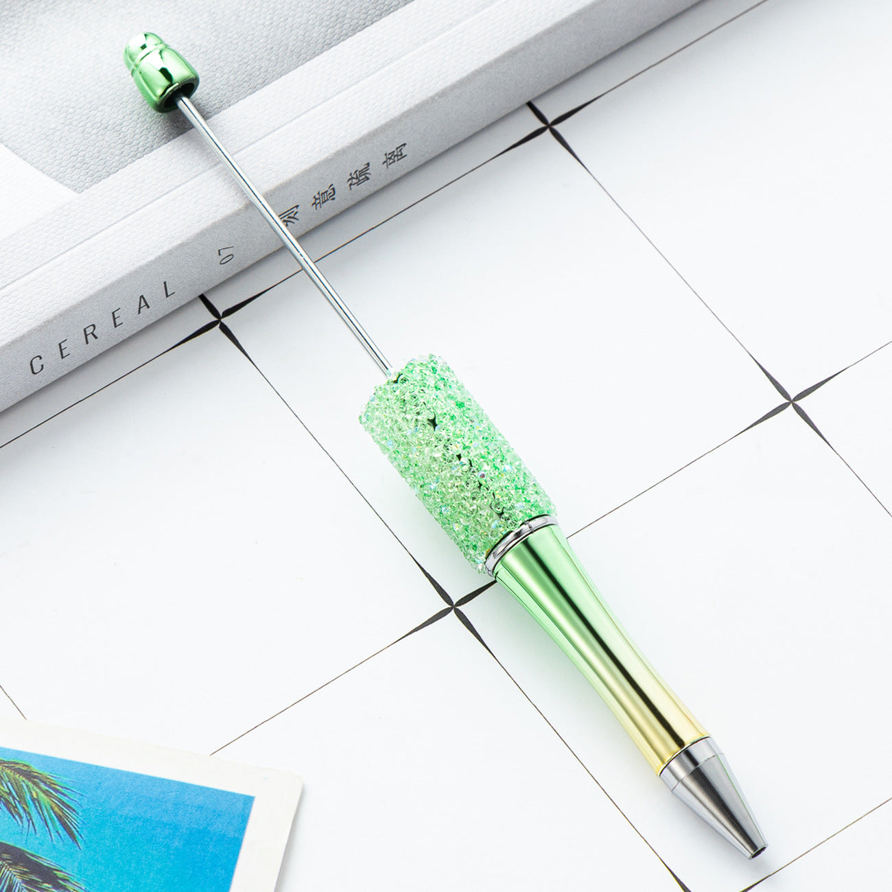 Creative multi-color sugar bead pen new gypsy diamond pen handmade DIY bead pen advertising gift ballpoint pen