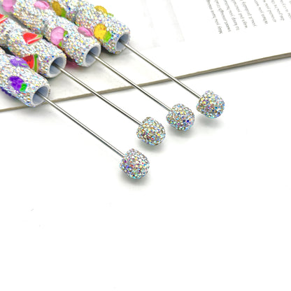 DIY Mengqu fruit full diamond bead pen, creative cute fruit and vegetable theme cute grain pen, heavy industry full diamond pen