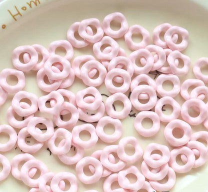 16Mm Paint Colors Stacked Music Lace Large Hole Wavy Skirt DIY Beaded Mobile Phone Chain Bag Pendant Material Accessories
