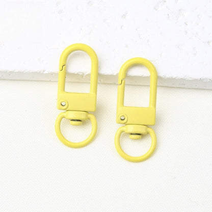 32MM Color Alloy Paint Small Door Buckle, Keychain, Dog Buckle DIY Jewelry Accessories, Bag, Doll Hanging Buckle, Spring Buckle.