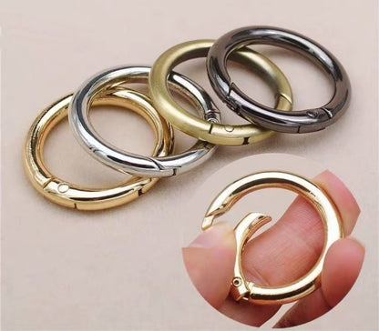 25Mm Zinc Alloy Spring Ring Keychain DIY Jewelry, Ring Buckle Open Ring Bag Doll Buckle