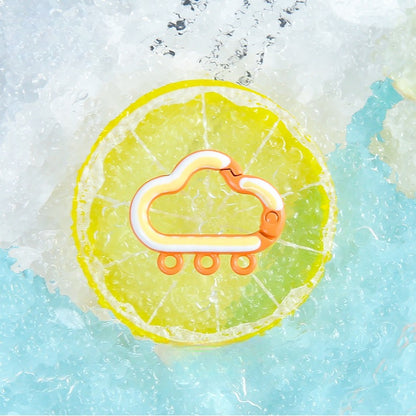 25*30Mm Candy Color Cloud Spring Buckle 3 Hanging Hole Accessories Color Paint Keychain DIY Accessories Open Spring Ring